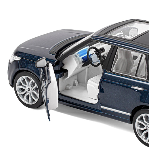 ТМ "Автопанорама" Машинка металлическая 1:26 Range Rover, синий перламутр, откр. двери, капот и багажник, свет, звук, свободный ход колес, в/к 24,5*12,5*10,5 см в Джамбо Тойз #13
