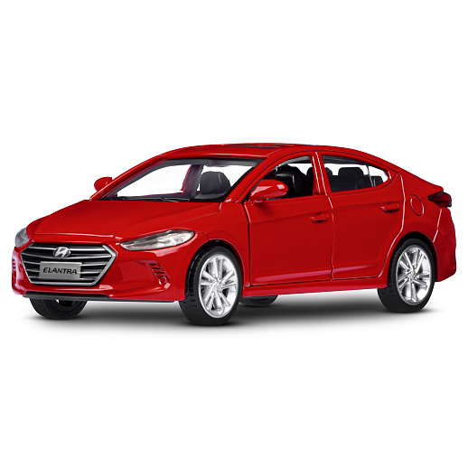 ТМ "Автопанорама" Машинка металлическая 1:40 HYUNDAI ELANTRA, красный, откр. двери, инерция, 17,5*12,5*6,5 см в Джамбо Тойз #2
