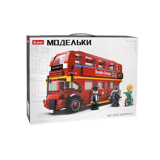 Конструктор "Лондонский автобус" 382 дет, в/к 42,5*33*6,7 см в Джамбо Тойз
