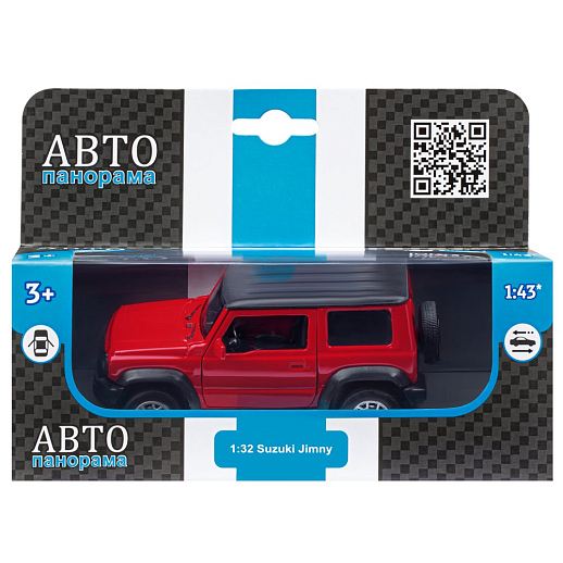 ТМ "Автопанорама" Машинка металлическая 1:32 Suzuki Jimny, красная, в/к в Джамбо Тойз #3