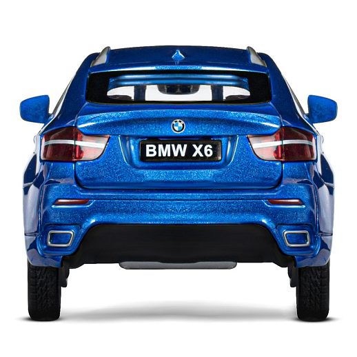 ТМ "Автопанорама" Машинка металлическая 1:32 BMW X6, синий, свет, звук, откр. двери, капот и багажник, инерция, в/к 17,5*13,5*9 см в Джамбо Тойз #13