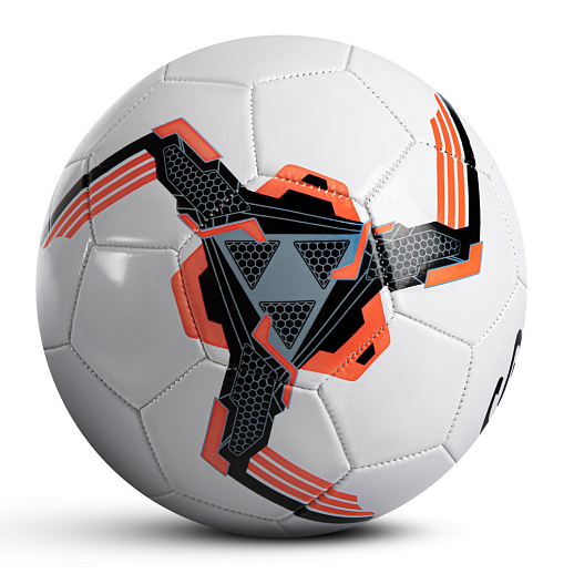 Футбольный мяч CR, машинная сшивка, PVC, размер 5, резиновая камера, белый-оранжевый-синий, в/п в Джамбо Тойз #2
