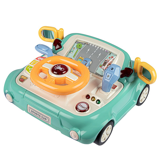 ТМ "Smart Baby" Руль, свет, Шаинский, русская озвучка, цвет зеленый, в б/к в Джамбо Тойз #3