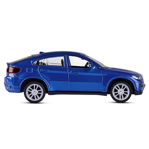 ТМ "Автопанорама" Машинка металлическая 1:43 BMW X6,синий, откр. двери, инерция, в/к 17,5*12,5*6,5 см в Джамбо Тойз #8