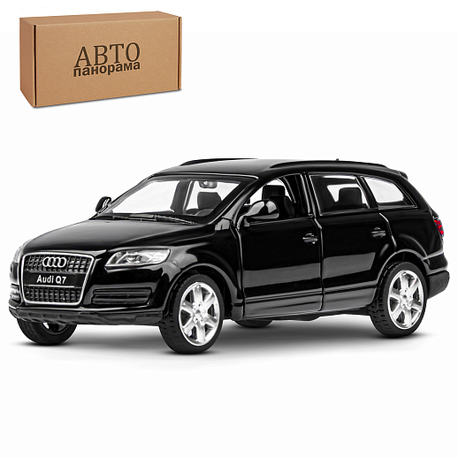 ТМ "Автопанорама" Машинка металлическая 1:43 Audi Q7, черный, откр. двери, инерция, в/к 16*7,5*5 см в Джамбо Тойз