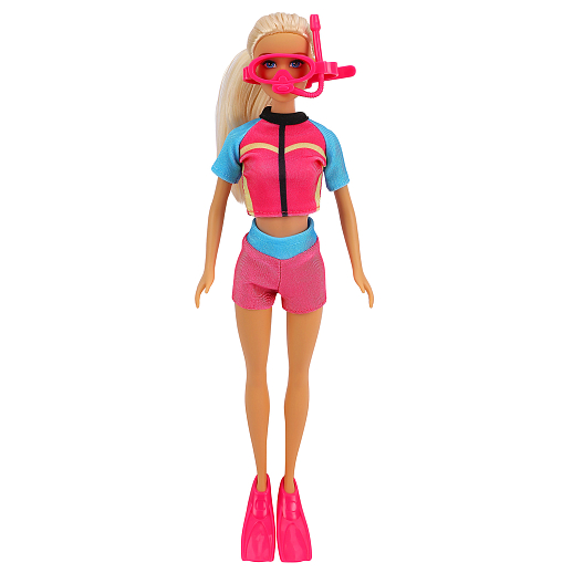 Кукла "Аквалангистка" в комплекте дельфин, аксессуары, в/к 23,5*6*32 см в Джамбо Тойз #5