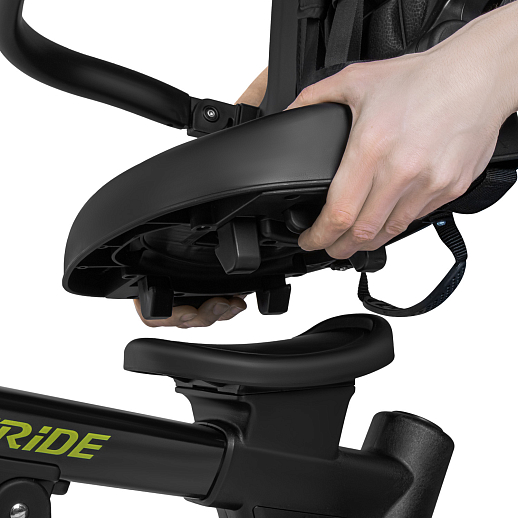 Детский трехколесный велосипед "CITYRIDE". Рама алюминий, может трансформироваться, подножки, колеса 8/7 EVA, капюшон, род. ручка,  персиковый в Джамбо Тойз #16