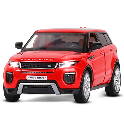 ТМ "Автопанорама" Машинка металлическая 1:32  2017 Land Rover Range Rover Evoque HSE, красный, откр. двери и капот, свет, звук, инерция,  в/к 17,5*12,5*6,5 см в Джамбо Тойз #4
