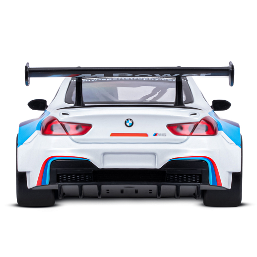 ТМ "Автопанорама" Машинка металлическая, 1:24, BMW M6 GT3, белый,  откр. двери и капот, свет, звук, свободный ход колес, в/к 24,5 х 12,5 х 10,5 см в Джамбо Тойз #12