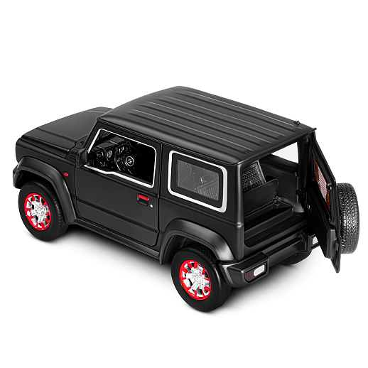 ТМ "Автопанорама" Машинка металлическая, 1:18, Suzuki Jimny, черный, открываются двери, капот и багажник, свободный ход колес, световые и звуковые эффекты, в/к 24,5х12,5х10,5 см в Джамбо Тойз #23
