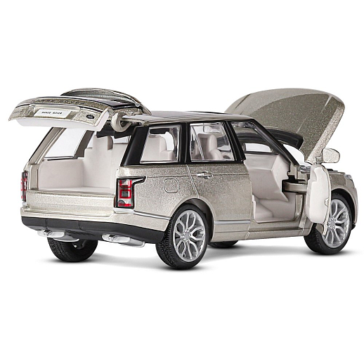 ТМ "Автопанорама" Машинка металлическая 1:34 2013 Range Rover, золотой перламутр, свет, звук, откр. двери, капот и багажник, инерция, в/к 17,5*13,5*9 см в Джамбо Тойз #16