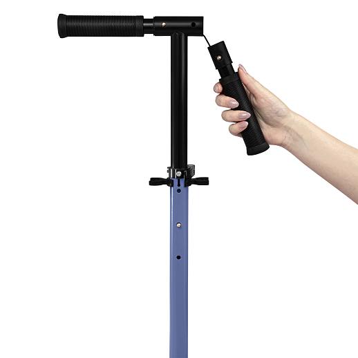 2хкол. самокат CITYRIDE 200, сталь 100%, грипсы 135мм TPR, колеса PU 200/200 мм. Голубой в Джамбо Тойз #8