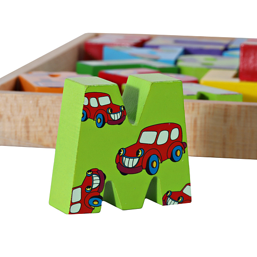 Игрушка деревянная - Азбука "Папа Карло" в/к 30*27*2,5 см в Джамбо Тойз #9