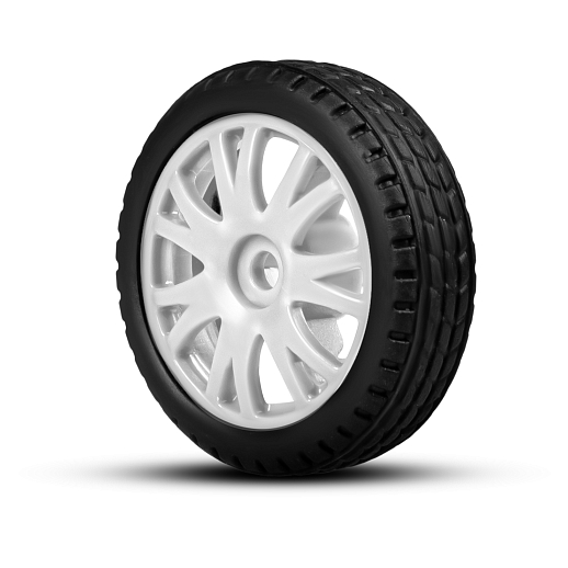 AUTODRIVE Р/У Машина для дрифта LADA 2106,М1:24,2.4GHz,4WD,свет фар,4 доп.колеса,конусы,с аккум.,цв. белый/серебро/черн.,в/к 20,5*13*13см в Джамбо Тойз #11