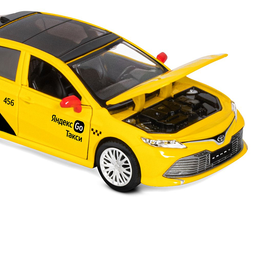 Яндекс Go машинка металлическая, 1:34 Toyota Camry, цвет желтый, инерция, свет, откр. двери, в/к 17,5*13,5*9 см в Джамбо Тойз #17