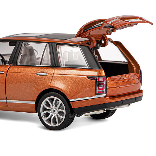 ТМ "Автопанорама" Машинка металлическая 1:26 Range Rover, оранжевый перламутр, откр. двери, капот и багажник, свет, звук, свободный ход колес, в/к 24,5*12,5*10,5 см в Джамбо Тойз #15