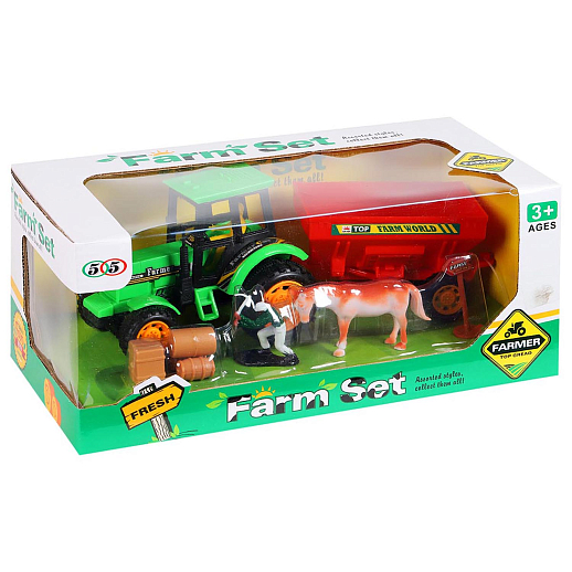 Игровой набор "Фермер", трактор инерц., в/к 28,5*12,5*14 см в Джамбо Тойз #2