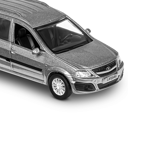 ТМ "Автопанорама" Машинка металлическая 1:43, LADA LARGUS серая, откр. 2 двери., инерция + сельхозприцеп в Джамбо Тойз #16