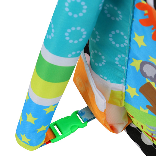 Детский развивающий коврик "Животные", высокие бортики, мягкие дуги и подвески, 12 шариков в комплекте, 63,5*42*9 см в Джамбо Тойз #11