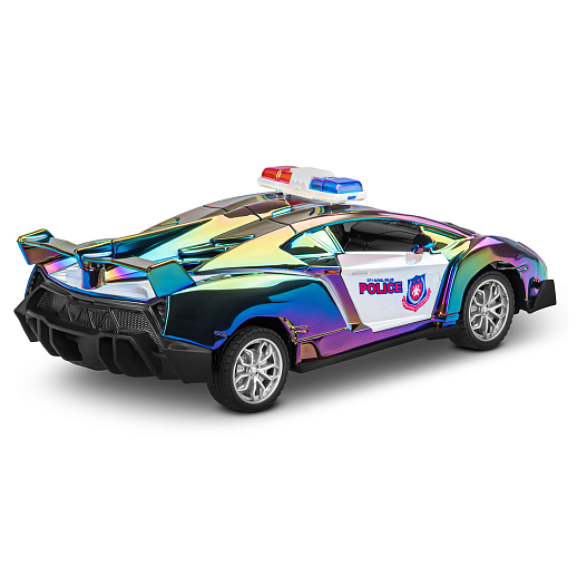 Р/У машинка 1:24,5 каналов,двери откр. с пульта,свет,цвет черный бензин,в/к 30,3х7,7х12см в Джамбо Тойз #2