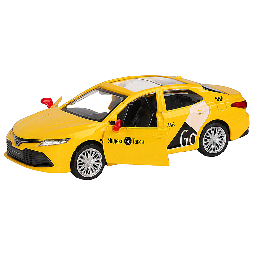 Яндекс Go Машинка металлическая 1:43 Toyota Camry, желтый, инерция, откр. двери, 17,5*12,5*6,5 см в Джамбо Тойз #4