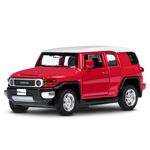 ТМ "Автопанорама" Машинка металлическая 1:43 Toyota FJ Cruiser, красный, откр. двери, инерция, в/к 17,5*12,5*6,5 см в Джамбо Тойз #2