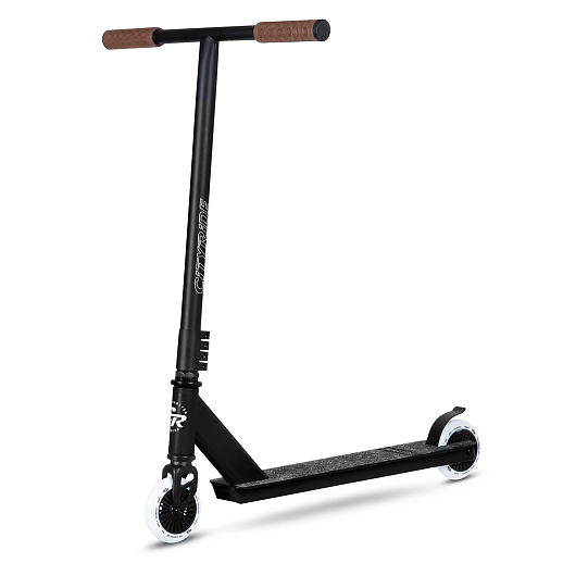 Трюковый самокат CITYRIDE TEMPO, T-bar сталь 50*52см, дека алюм.49*9,5см, колеса PU 86A 100мм, пластик диск, вилка резьб., хомут 4б., цвет Черный  в Джамбо Тойз #2