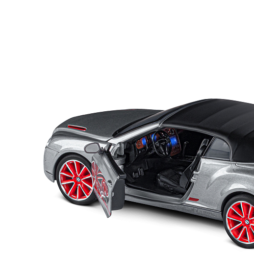 ТМ "Автопанорама" Машинка металлическая 1:24 Bentley Continental Supersports ISR, серый металлик, откр. двери, капот и багажник, свет, звук, свободный ход колес, в/к 24,5*12,5*10,5 см в Джамбо Тойз #15