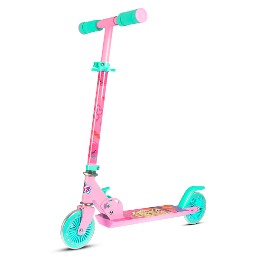 2хкол. самокат CITYRIDE Мила 120MM, 100% сталь, мягкие грипсы 95мм, розовый-мятный в Джамбо Тойз #2