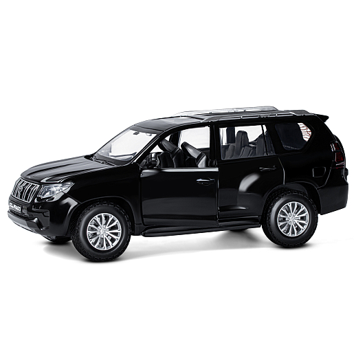 ТМ "Автопанорама" Машинка металлическая, 1:24, Land Cruiser Prado, черный, открываются двери, капот и багажник, свободный ход колес, световые и звуковые эффекты, в/к 24,5х12,5х10,5 см в Джамбо Тойз #19