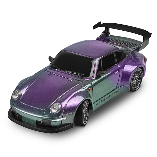 Р/у машинка для дрифта М1:24,2.4GHz,4WD,сменные шины 4шт., конусы 8шт.,свет,с аккум.,цвет хамелеон,в/к 24,5*11,5*19см в Джамбо Тойз #3