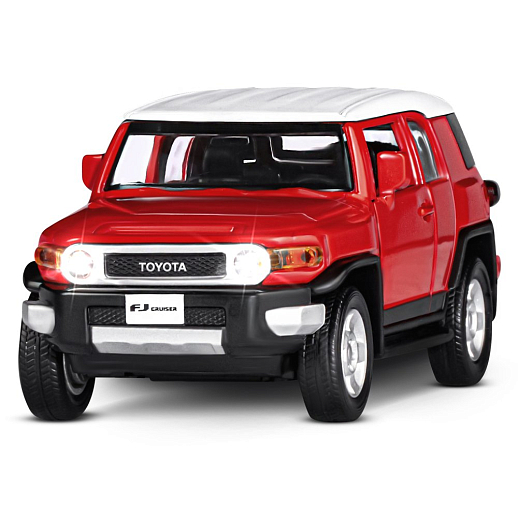 ТМ "Автопанорама" Машинка металлическая  1:32 Toyota FJ Cruiser, красный, свет, звук, откр. двери, инерция, в/к 17,5*13,5*9 см в Джамбо Тойз #5