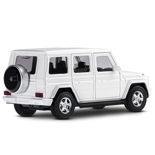ТМ "Автопанорама" Машинка металлическая 1:42 Mercedes-Benz G350d, белый, откр. двери, инерция, в/к 17,5*12,5*6,5 см в Джамбо Тойз #9
