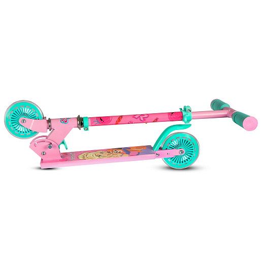2хкол. самокат CITYRIDE Мила 120MM, 100% сталь, мягкие грипсы 95мм, розовый-мятный в Джамбо Тойз #7