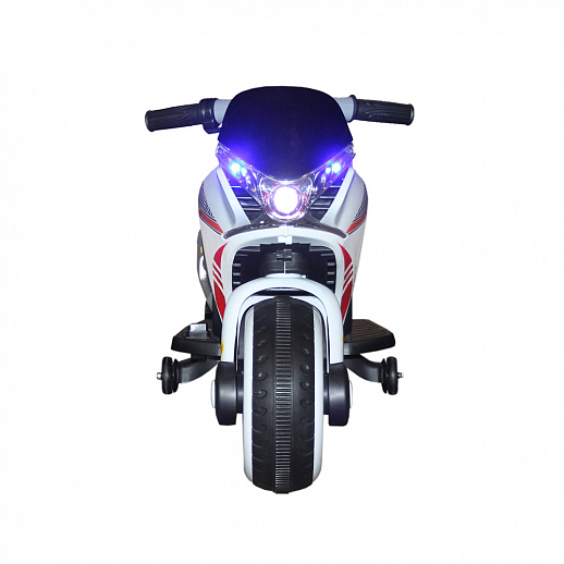 Мотоцикл двухколесный на аккум. 2*6V4,5Ah, с функцией водяного пара. USB, MP3, колеса пластик,  1 двигатель*540W, свет LED. Цвет белый в Джамбо Тойз #6