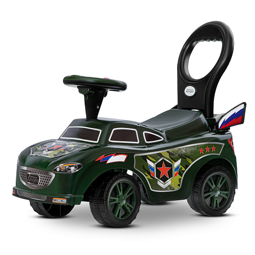 ТМ "Компания Друзей" Каталка Толокар Музыкальный, мелодии Шаинского, военный, в/к в Джамбо Тойз