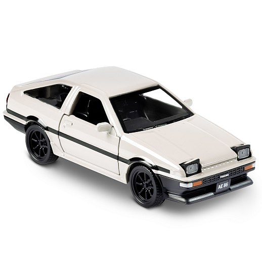 ТМ "Автопанорама" Машинка металл. 1:37 Toyota AE86, белый, инерция, откр. двери, в/к 17,5*12,5*6,5 см в Джамбо Тойз #5