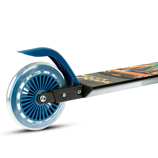 2хкол. самокат CITYRIDE HW 120, ал. 50/50% , t-bar алюм, дека сталь, грипсы 95мм TPR, колеса PVC со светом  120/120 мм в Джамбо Тойз #11