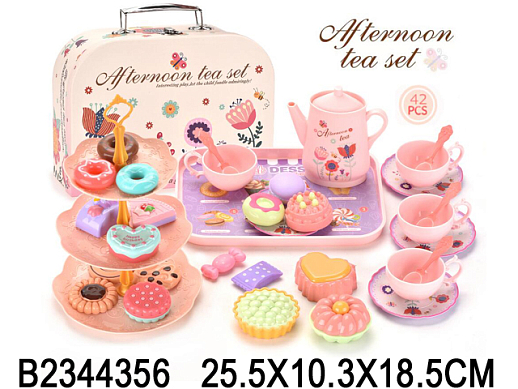 Игровой набор "Чаепитие" в чемоданчике, в/к 25,5*18,5*10,3 см в Джамбо Тойз #2