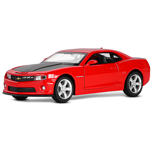 ТМ "Автопанорама" Машинка металлическая 1:32 Chevrolet Camaro SS, красный, свет, звук, откр. двери, капот и багажник, в/к 17,5*13,5*9 см в Джамбо Тойз #2