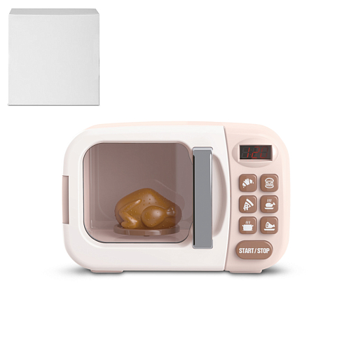 Игрушечная бытовая техника "Микроволновка" бежевая,  на бат., в б/к 16.5*11.7*21.2 см в Джамбо Тойз