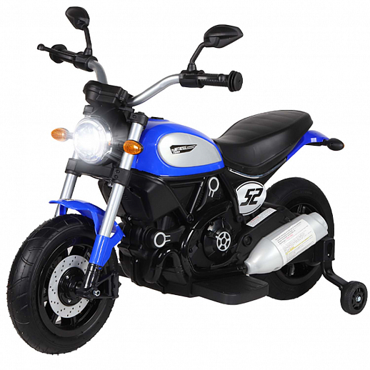 Мотоцикл двухколесный на аккум. 6V6AH*1,  2*15W, свет, звук, надувные колёса, красный, размер мотоцикла 107*53*72см. в Джамбо Тойз
