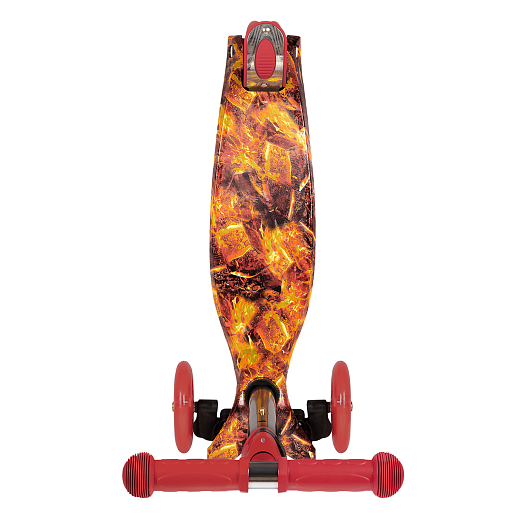 Самокат трехколесный CITY-RIDE (пакет). Руль телеск. сталь. с резин.рукояткой. Дека: PP+нейлон гидрографика, размеры 55*14 см. Колеса: 120/76(х2) PU со светом. Подшипник: Аbec-5 Максимальная нагрузка: 35кг. Возраст: от 3 лет. в Джамбо Тойз #11