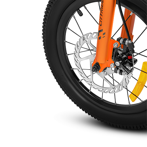 Двухколесный велосипед CITYRIDE, модель CR-B2-10, колеса 16 дюймов, рама сталь, дисковые механические тормоза, свет в раме, балансирные колеса, BT, цвет серый металлик в Джамбо Тойз #10