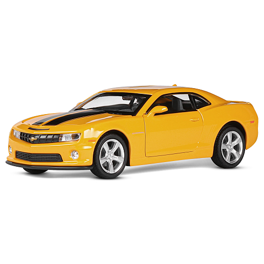 ТМ "Автопанорама" Машинка металлическая 1:32 Chevrolet Camaro SS, желтый, свет, звук, откр. двери, капот и багажник, инерция, в/к 19*9*7 см в Джамбо Тойз #15