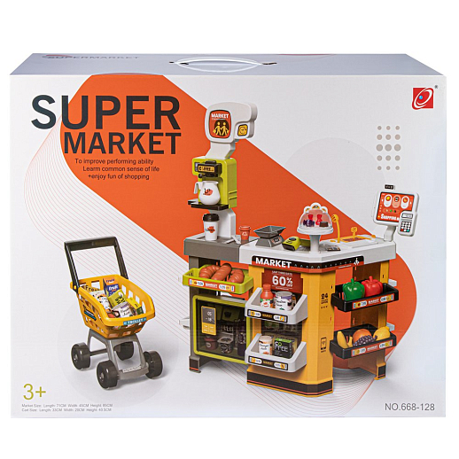 Игровой набор "Супермаркет" с аксессуарами  и тележкой , со свет.и звук.эффектами, в/к 60*19*46 см в Джамбо Тойз #41