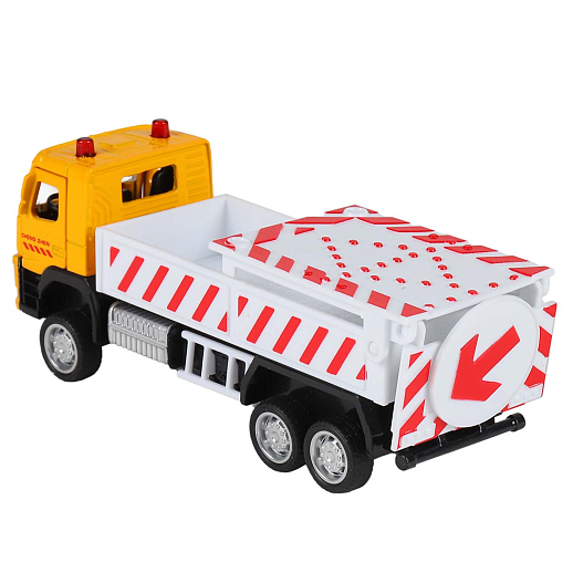 ТМ "Автопанорама" Машинка металлическая 1:72 VOLVO FM "Дорожные службы", желтый, откр. двери, инерция, в/к 17,5*13*6,5 см в Джамбо Тойз #6