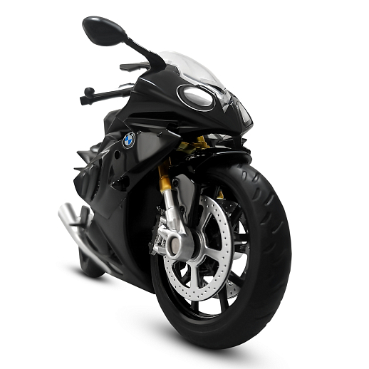 ТМ "Автопанорама" Мотоцикл металл. 1:12 BMW S1000R, черный, свободный ход колес, в/к 7,1*11,7*20,6 см в Джамбо Тойз #2