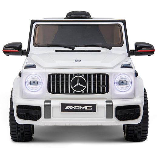 Электромобиль Mercedes Benz AMG на аккум.,12V/4.5AH*1, 380*2, Р/У 2.4GHz, свет, звук, сиденье эко-кожа, колеса EVA,откр.двери,индик.зарядки, MP3, плавн.старт, в/к 105*55*33см. Цвет - белый. в Джамбо Тойз #3