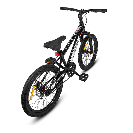 Велосипед двухколёсный CITYRIDE, модель CR-B2-12B, колеса 20", рама сталь, дисковые мех. тормоза, амортизационная вилка, обода сталь, цвет чёрный в Джамбо Тойз #4